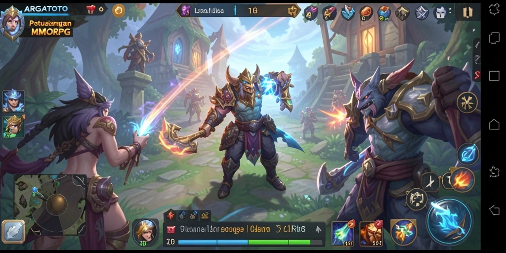 Tampilan gameplay ARGATOTO dengan petualangan yang mendebarkan di dunia MMORPG.