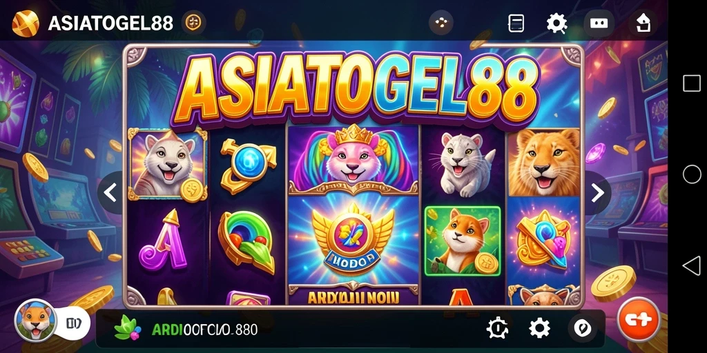 Tampilan gameplay menakjubkan dari ASIATOGEL88 dengan mesin slot yang menarik.