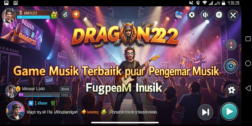 Screenshot gameplay <strong>DRAGON222</strong> yang menampilkan pengalaman bermain musik interaktif.