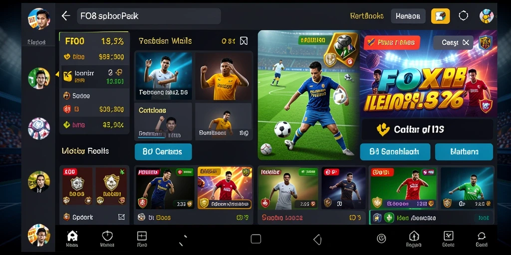 Tampilan gameplay menarik dalam aplikasi Sportsbook FO8.