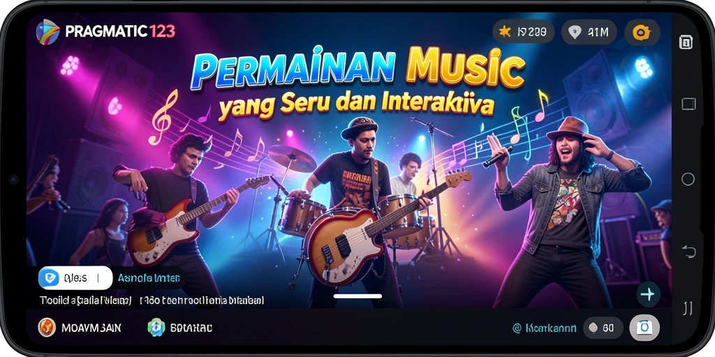 Screenshot gameplay PRAGMATIC123 menampilkan tantangan musik yang seru.