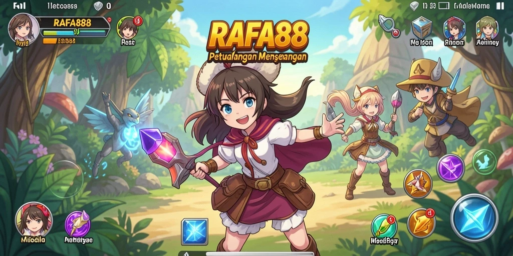 Gameplay seru RAFA88 dengan grafis anime yang menawan.