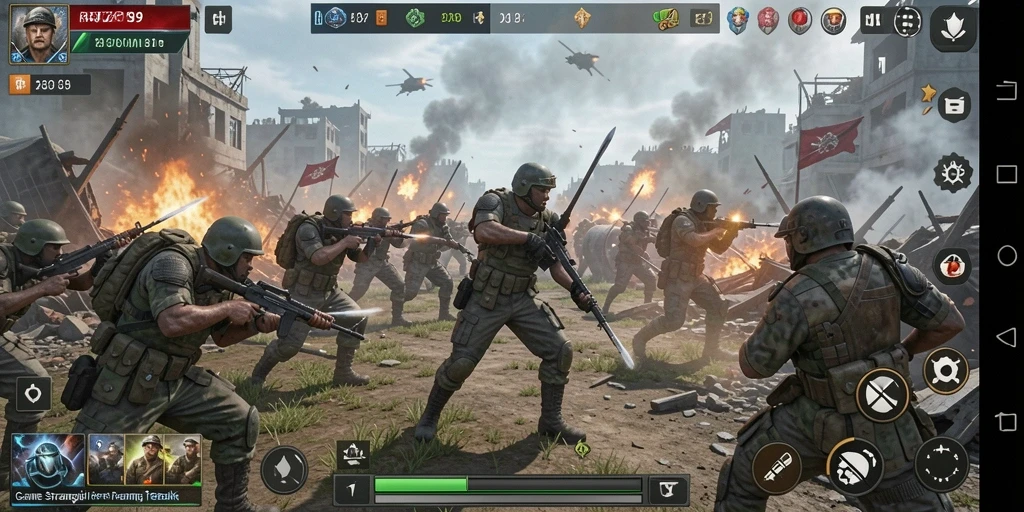 Tampilan gameplay seru dari RR789 yang penuh strategi.
