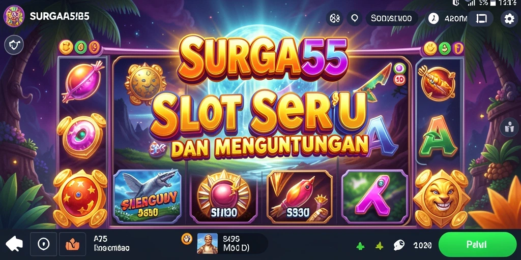 Tampilan gameplay Slot yang mengasyikkan di SURGA55.